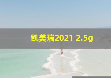 凯美瑞2021 2.5g